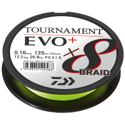 Daiwa Tournament EVO+ X8 Braid Chartreuse 0,12mm