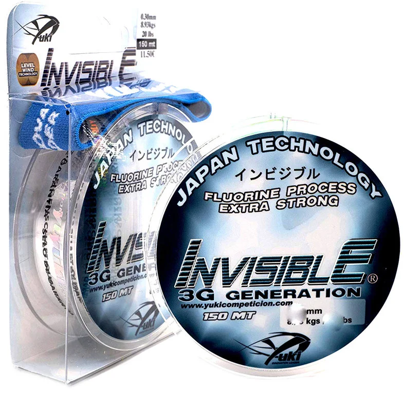 Yuki Invisible 3G Fluo Coated Nylon 300 M (0,40mm)