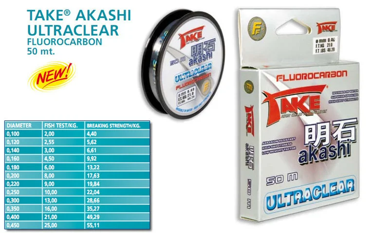 Akashi Fluorocarbon 0,35mm 50 Meter - Afbeelding 2