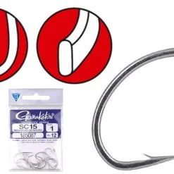 Gamakatsu SC15/T Tin Salt Water Hook 3/0 (10st)