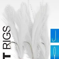 Spro 32 Salt Feather White Silver Rig 6 Haaks